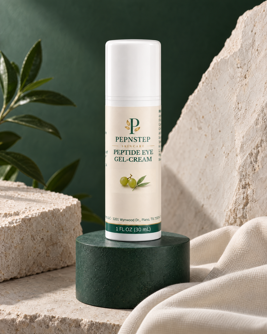 PepNStep Peptide Eye Gel-Cream — editorial product portrait