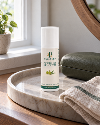 PepNStep Peptide Eye Gel-Cream — home routine setting